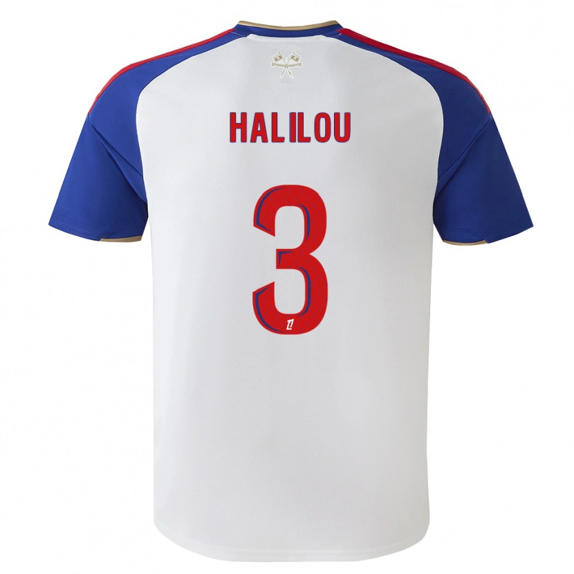 Danxen Kvinder Ibrahim Halilou #3 Kongeblå Rød Hvid Hjemmebane Spillertrøjer 2026/27 Trøje T-Shirt