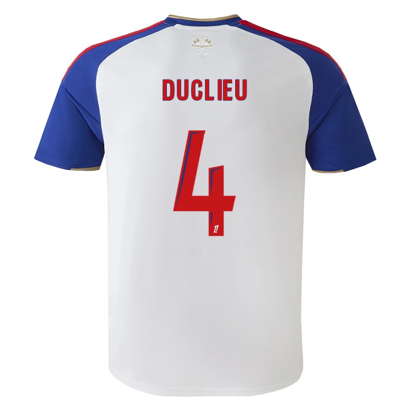 Danxen Kvinder Noah Duclieu #4 Kongeblå Rød Hvid Hjemmebane Spillertrøjer 2026/27 Trøje T-Shirt