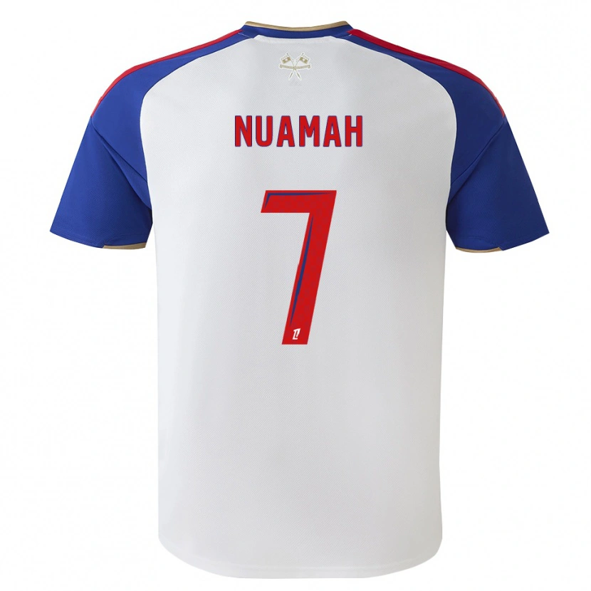 Danxen Kvinder Ernest Nuamah #7 Kongeblå Rød Hvid Hjemmebane Spillertrøjer 2026/27 Trøje T-Shirt