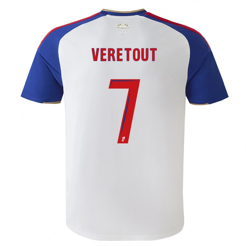 Danxen Kvinder Jordan Veretout #7 Kongeblå Rød Hvid Hjemmebane Spillertrøjer 2026/27 Trøje T-Shirt