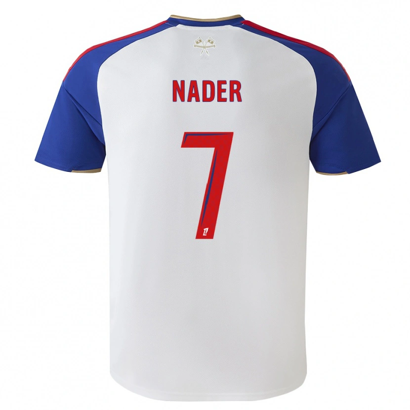 Danxen Kvinder Saad Nader #7 Kongeblå Rød Hvid Hjemmebane Spillertrøjer 2026/27 Trøje T-Shirt