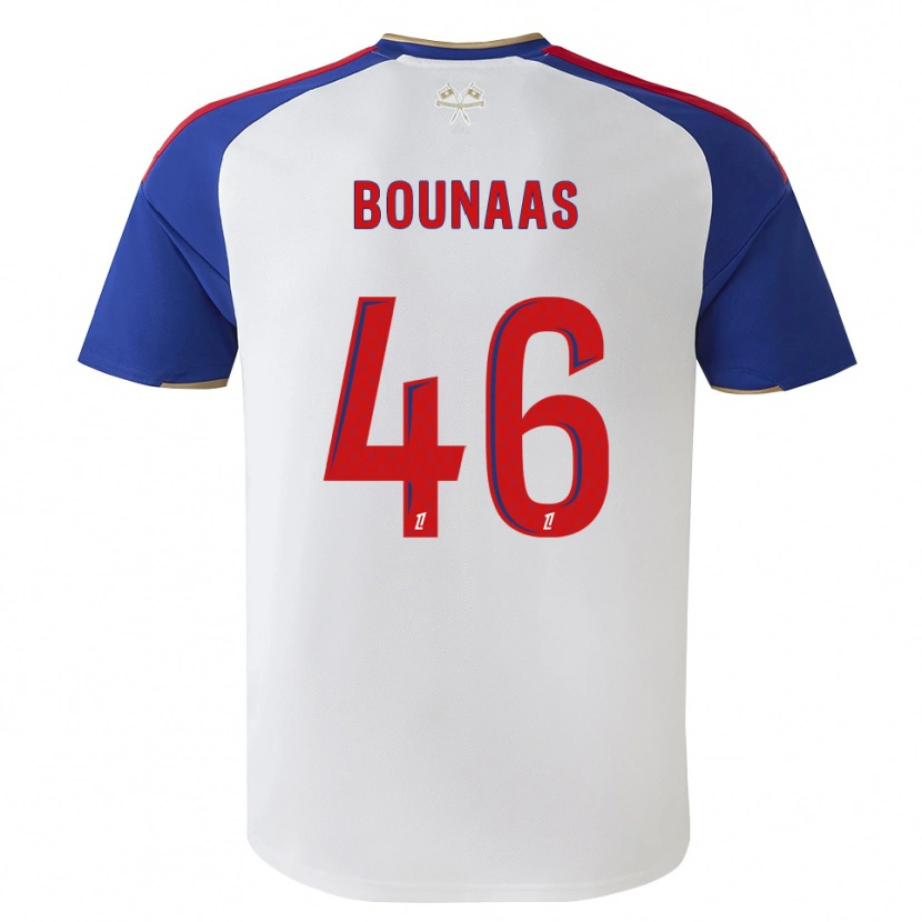 Danxen Kvinder Idris Bounaas #46 Kongeblå Rød Hvid Hjemmebane Spillertrøjer 2026/27 Trøje T-Shirt