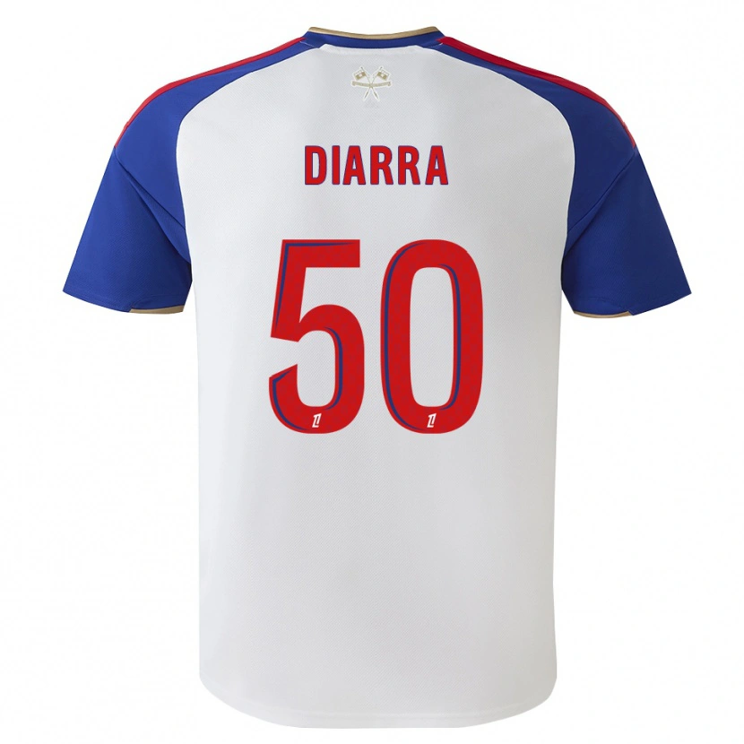 Danxen Kvinder Lassine Diarra #50 Kongeblå Rød Hvid Hjemmebane Spillertrøjer 2026/27 Trøje T-Shirt