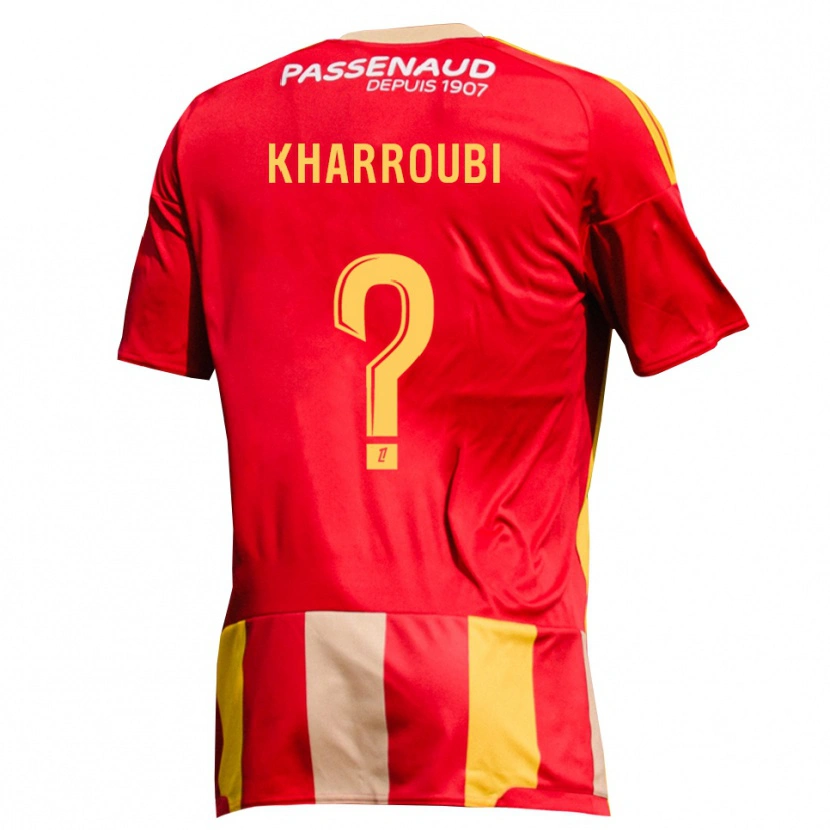 Danxen Kvinder Adnane Kharroubi #0 Rød Gul Grøn Hjemmebane Spillertrøjer 2026/27 Trøje T-Shirt