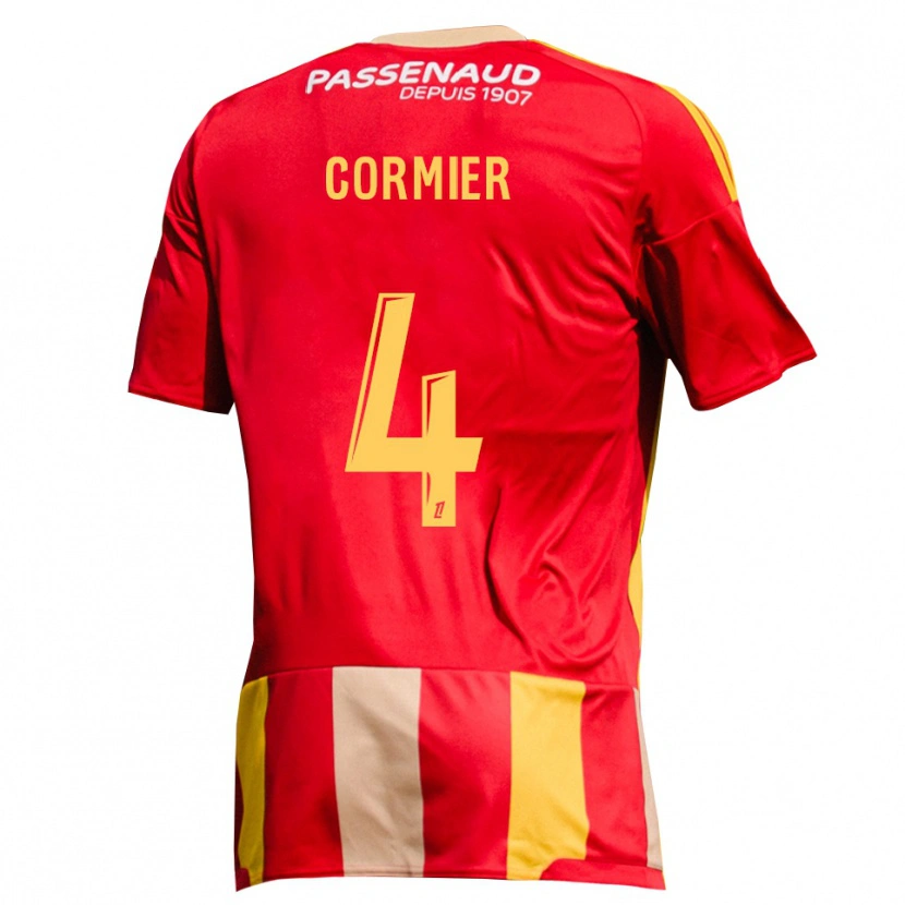 Danxen Kvinder Leny Cormier #4 Rød Gul Grøn Hjemmebane Spillertrøjer 2026/27 Trøje T-Shirt