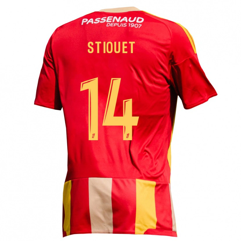 Danxen Kvinder Ayoub Stiouet #14 Rød Gul Grøn Hjemmebane Spillertrøjer 2026/27 Trøje T-Shirt
