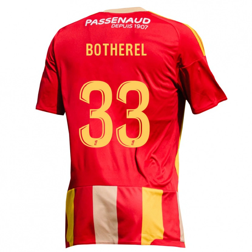 Danxen Kvinder Lucas Botherel #33 Rød Gul Grøn Hjemmebane Spillertrøjer 2026/27 Trøje T-Shirt