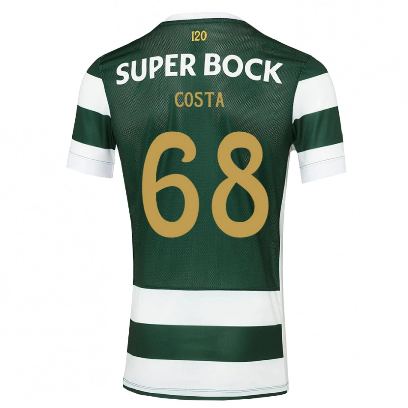 Danxen Kvinder Daniel Costa #68 Mørkskifergrå Hvid Hjemmebane Spillertrøjer 2026/27 Trøje T-Shirt