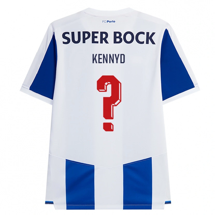 Danxen Kvinder Kennyd #0 Blå Hvid Rød Hjemmebane Spillertrøjer 2026/27 Trøje T-Shirt