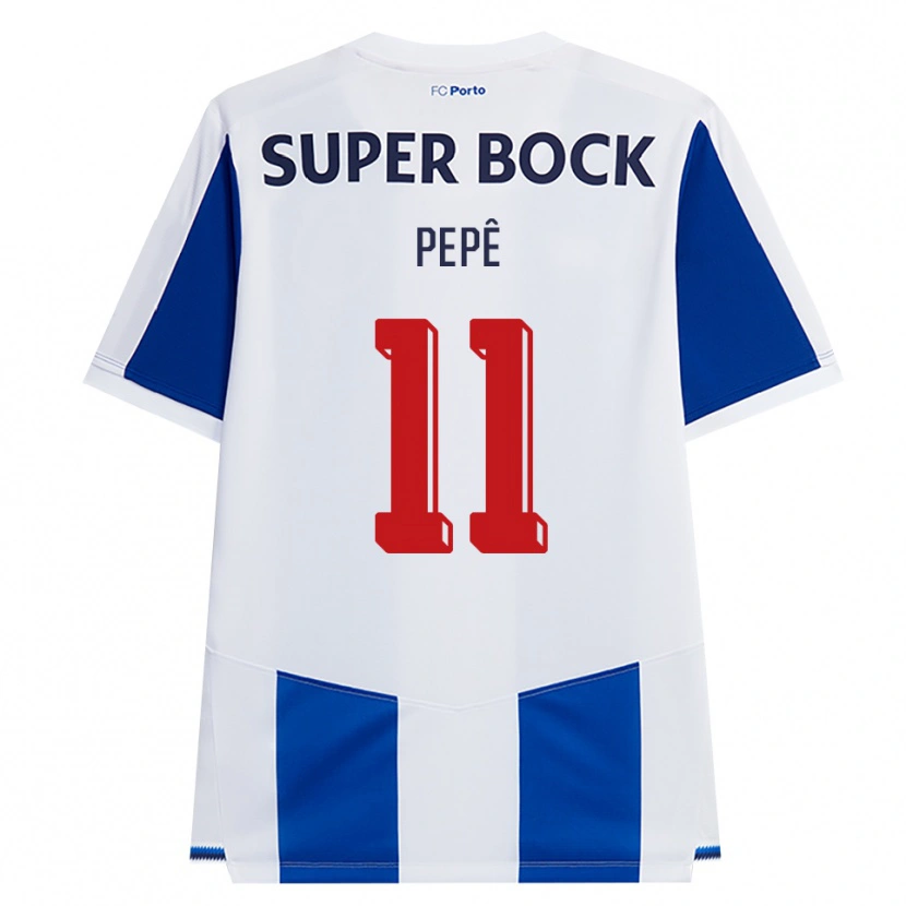 Danxen Kvinder Pepê #11 Blå Hvid Rød Hjemmebane Spillertrøjer 2026/27 Trøje T-Shirt