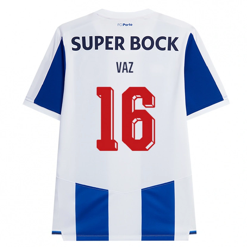 Danxen Kvinder Matilde Vaz #16 Blå Hvid Rød Hjemmebane Spillertrøjer 2026/27 Trøje T-Shirt