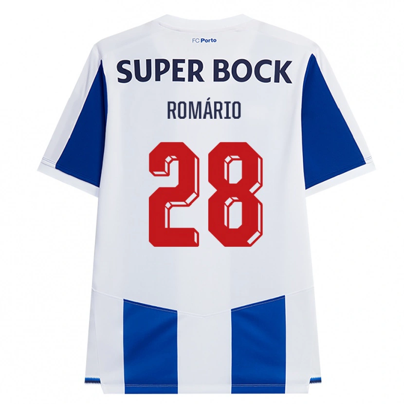 Danxen Kvinder Romario Baro #28 Blå Hvid Rød Hjemmebane Spillertrøjer 2026/27 Trøje T-Shirt