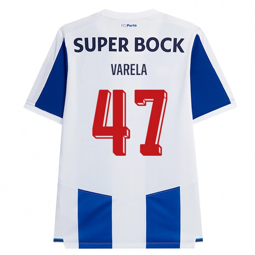 Danxen Kvinder Cardoso Varela #47 Blå Hvid Rød Hjemmebane Spillertrøjer 2026/27 Trøje T-Shirt