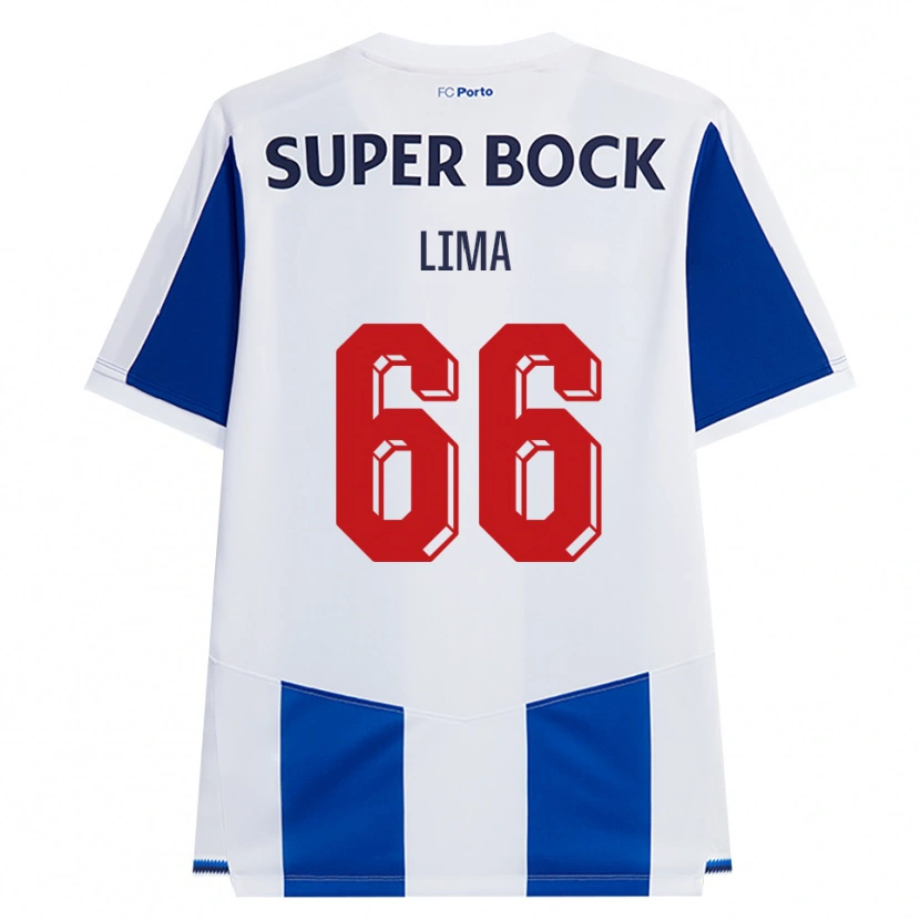 Danxen Kvinder Bernardo Lima #66 Blå Hvid Rød Hjemmebane Spillertrøjer 2026/27 Trøje T-Shirt