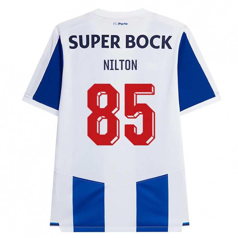 Danxen Kvinder Nilton #85 Blå Hvid Rød Hjemmebane Spillertrøjer 2026/27 Trøje T-Shirt