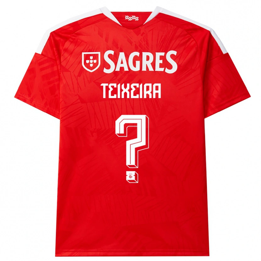Danxen Kvinder Ricardo Teixeira #0 Rød Hvid Gul Hjemmebane Spillertrøjer 2026/27 Trøje T-Shirt