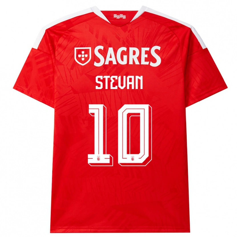Danxen Kvinder Stevan Pedro Dores Manuel #10 Rød Hvid Gul Hjemmebane Spillertrøjer 2026/27 Trøje T-Shirt