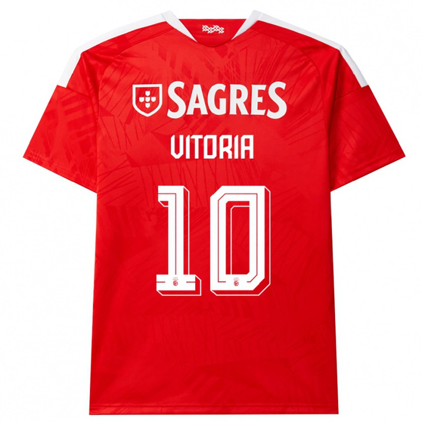 Danxen Kvinder Ana Vitoria #10 Rød Hvid Gul Hjemmebane Spillertrøjer 2026/27 Trøje T-Shirt