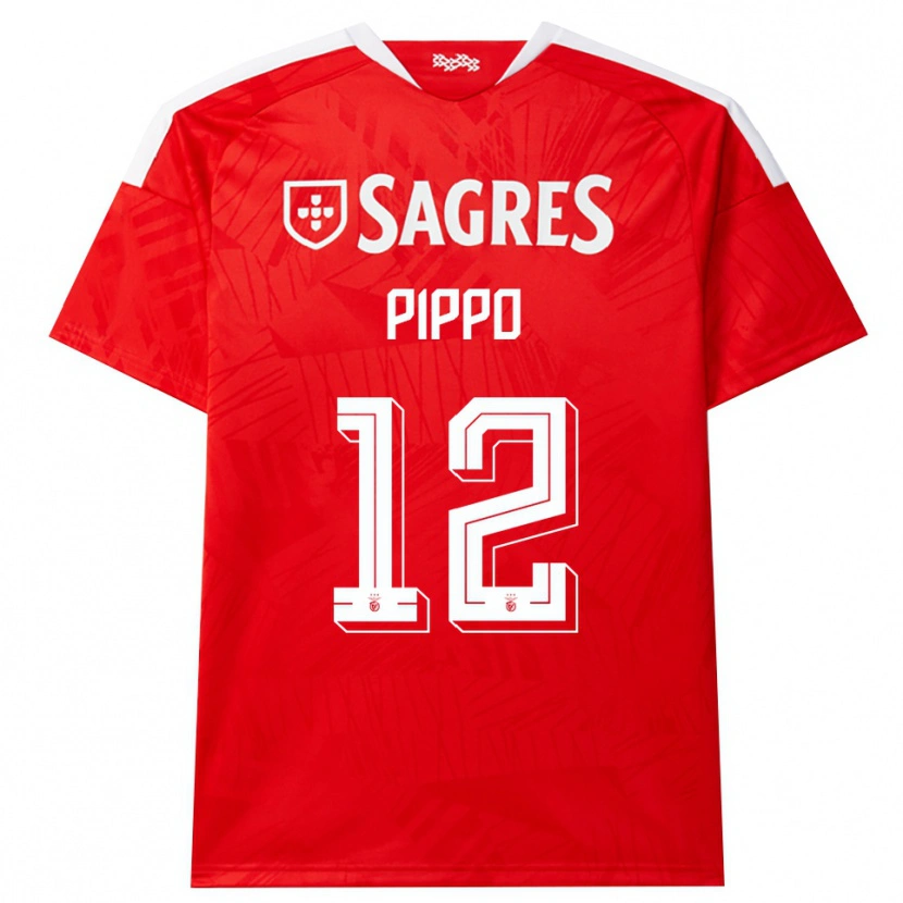 Danxen Kvinder Pippo #12 Rød Hvid Gul Hjemmebane Spillertrøjer 2026/27 Trøje T-Shirt