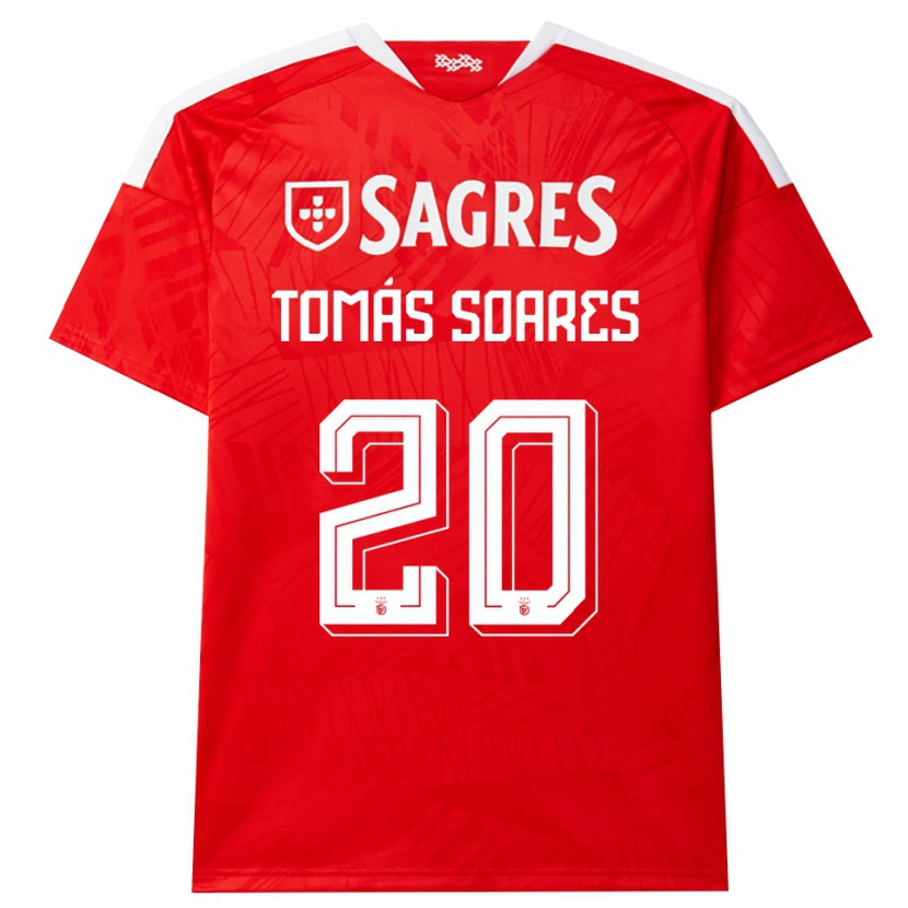 Danxen Kvinder Tomás Soares #20 Rød Hvid Gul Hjemmebane Spillertrøjer 2026/27 Trøje T-Shirt