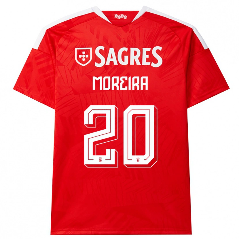 Danxen Kvinder André Moreira #20 Rød Hvid Gul Hjemmebane Spillertrøjer 2026/27 Trøje T-Shirt