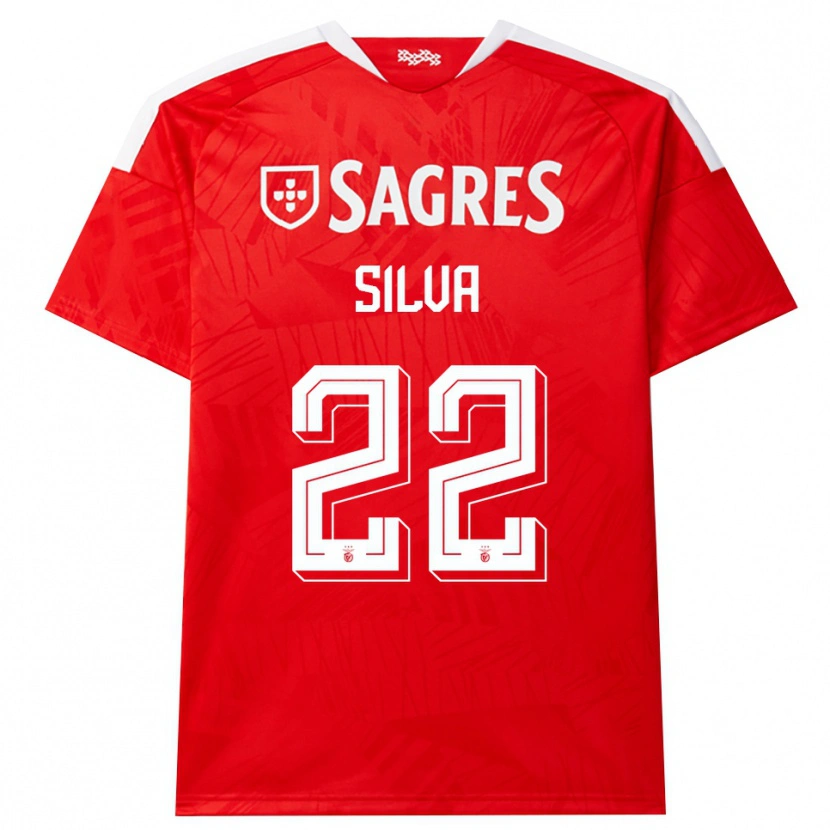 Danxen Kvinder Amelia Silva #22 Rød Hvid Gul Hjemmebane Spillertrøjer 2026/27 Trøje T-Shirt