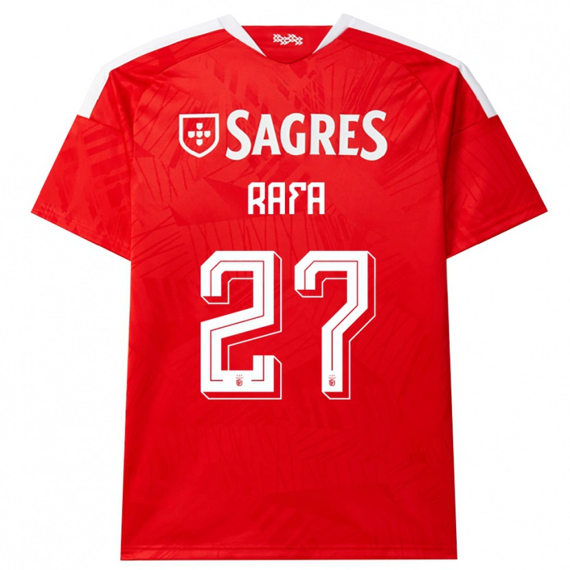 Danxen Kvinder Rafa Silva #27 Rød Hvid Gul Hjemmebane Spillertrøjer 2026/27 Trøje T-Shirt