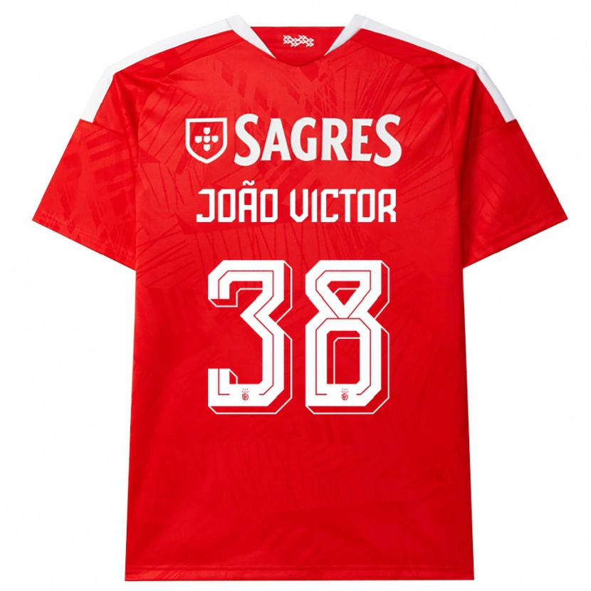 Danxen Kvinder Joao Victor #38 Rød Hvid Gul Hjemmebane Spillertrøjer 2026/27 Trøje T-Shirt