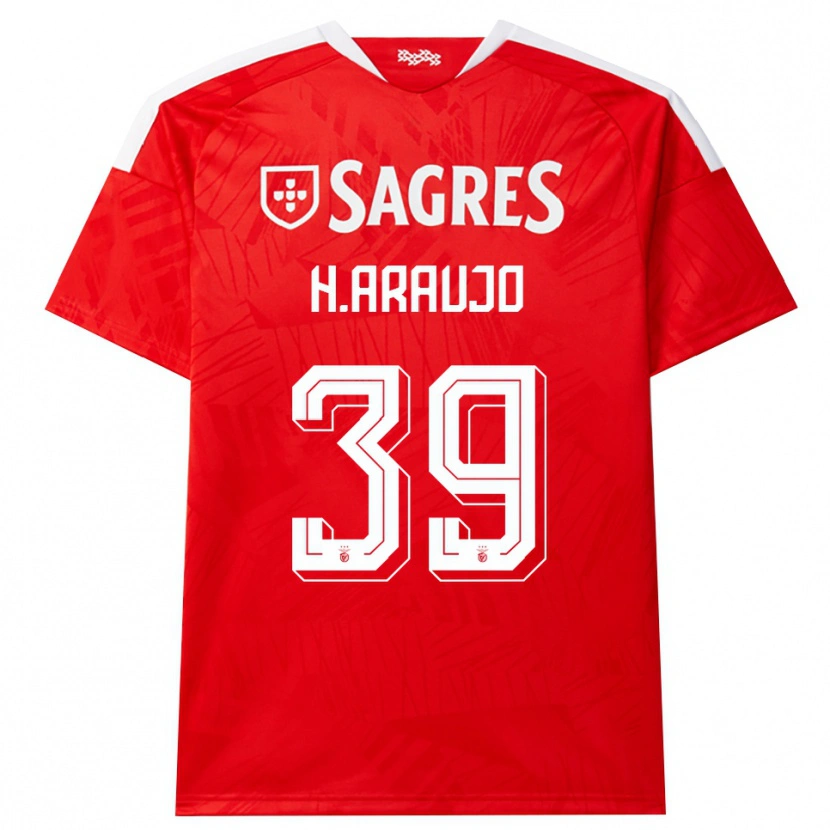 Danxen Kvinder Henrique Araujo #39 Rød Hvid Gul Hjemmebane Spillertrøjer 2026/27 Trøje T-Shirt