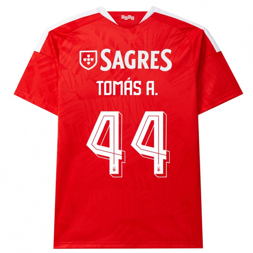 Danxen Kvinder Tomás Araújo #44 Rød Hvid Gul Hjemmebane Spillertrøjer 2026/27 Trøje T-Shirt