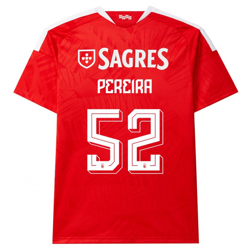 Danxen Kvinder Henrique Pereira #52 Rød Hvid Gul Hjemmebane Spillertrøjer 2026/27 Trøje T-Shirt
