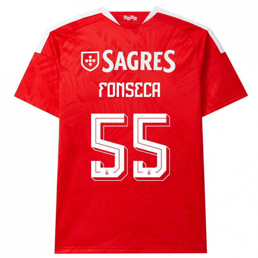 Danxen Kvinder João Fonseca #55 Rød Hvid Gul Hjemmebane Spillertrøjer 2026/27 Trøje T-Shirt