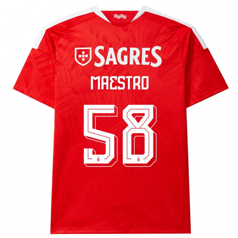 Danxen Kvinder Maestro #58 Rød Hvid Gul Hjemmebane Spillertrøjer 2026/27 Trøje T-Shirt