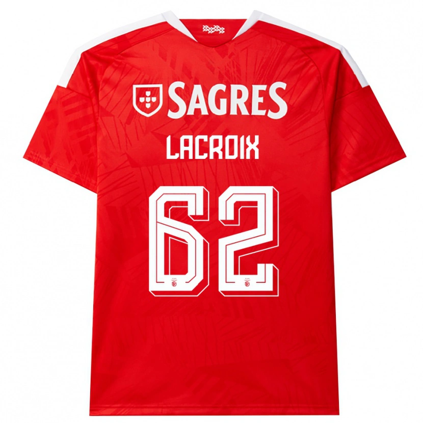 Danxen Kvinder Lenny Lacroix #62 Rød Hvid Gul Hjemmebane Spillertrøjer 2026/27 Trøje T-Shirt