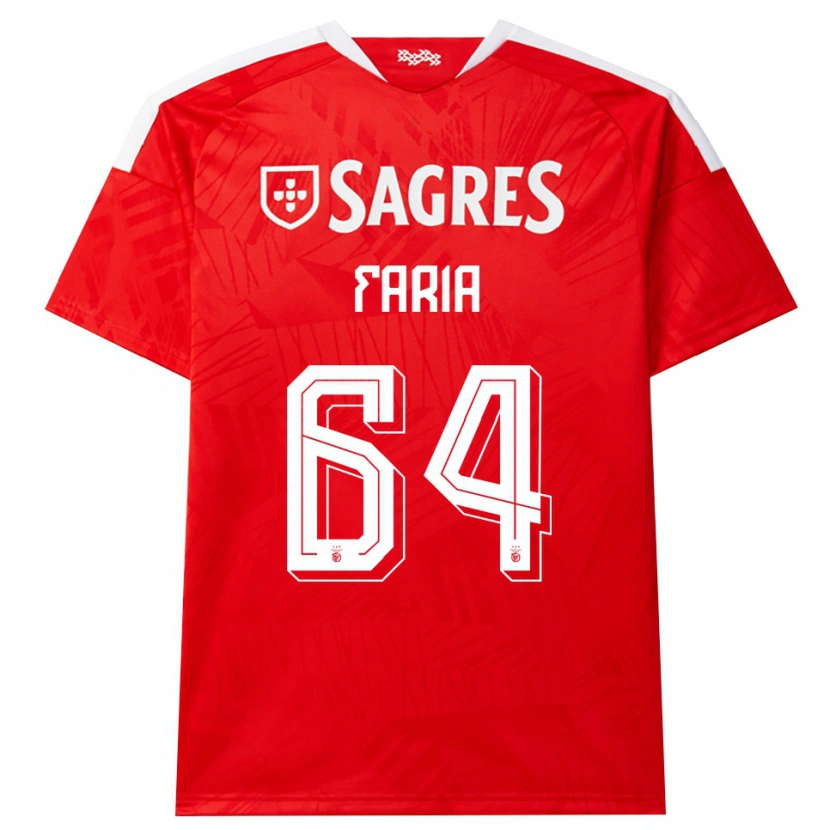 Danxen Kvinder Hugo Faria #64 Rød Hvid Gul Hjemmebane Spillertrøjer 2026/27 Trøje T-Shirt