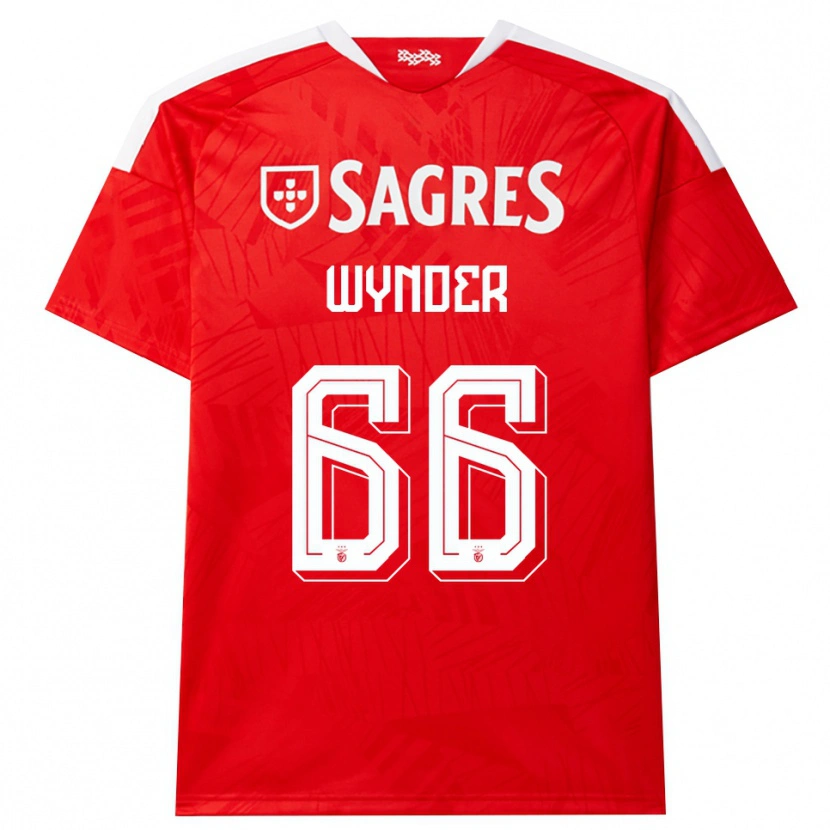 Danxen Kvinder Joshua Wynder #66 Rød Hvid Gul Hjemmebane Spillertrøjer 2026/27 Trøje T-Shirt