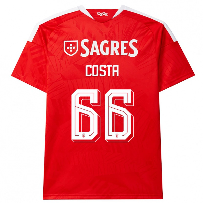 Danxen Kvinder Rute Costa #66 Rød Hvid Gul Hjemmebane Spillertrøjer 2026/27 Trøje T-Shirt