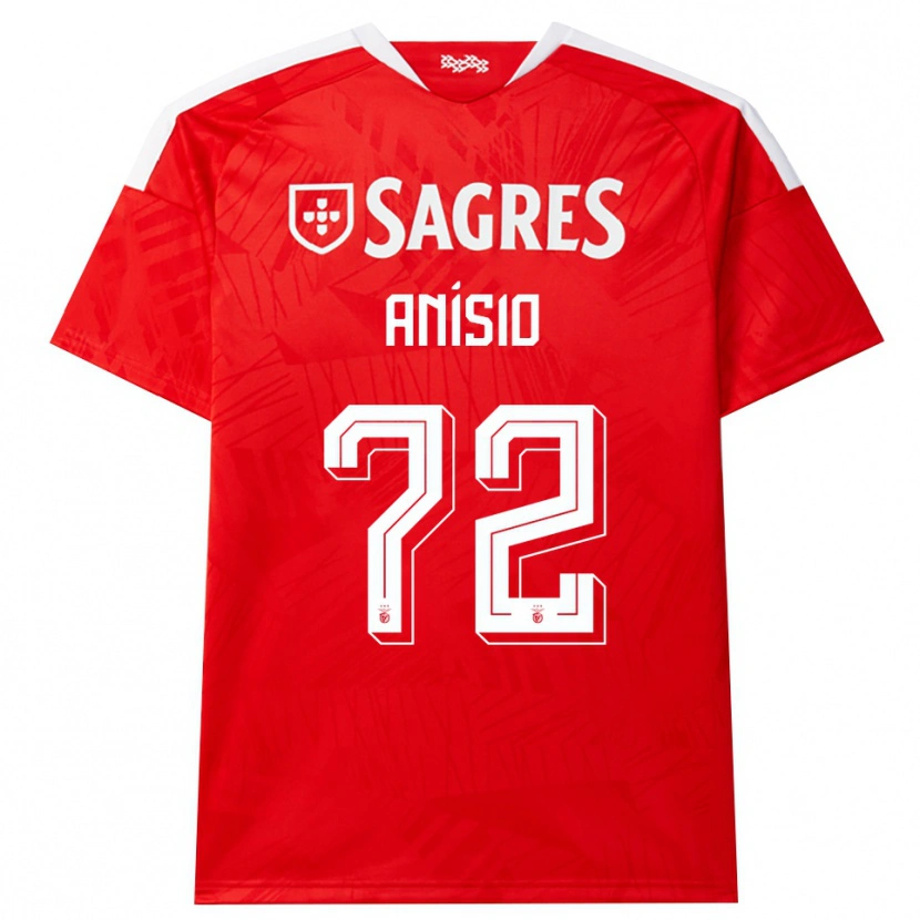 Danxen Kvinder Anísio Cabral #72 Rød Hvid Gul Hjemmebane Spillertrøjer 2026/27 Trøje T-Shirt
