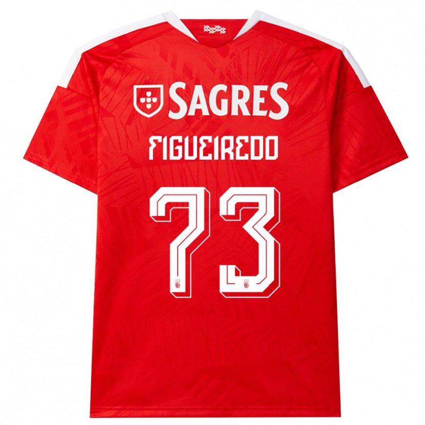 Danxen Kvinder Miguel Figueiredo #73 Rød Hvid Gul Hjemmebane Spillertrøjer 2026/27 Trøje T-Shirt