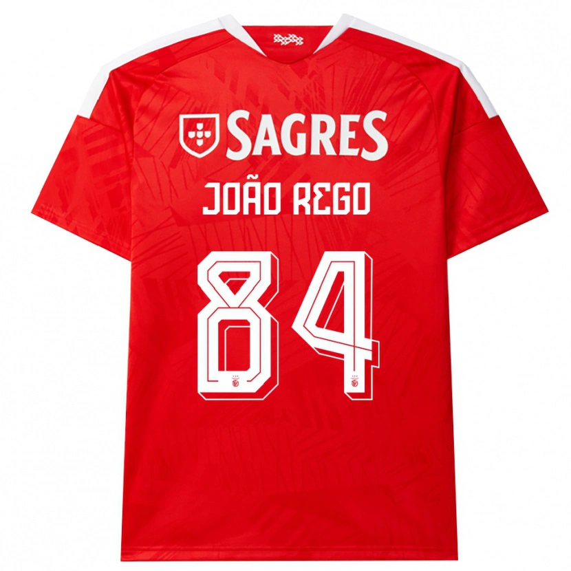 Danxen Kvinder João Rego #84 Rød Hvid Gul Hjemmebane Spillertrøjer 2026/27 Trøje T-Shirt