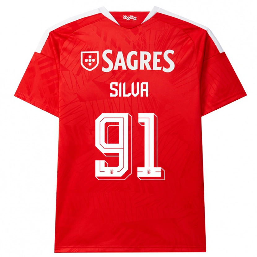 Danxen Kvinder Francisco Silva #91 Rød Hvid Gul Hjemmebane Spillertrøjer 2026/27 Trøje T-Shirt