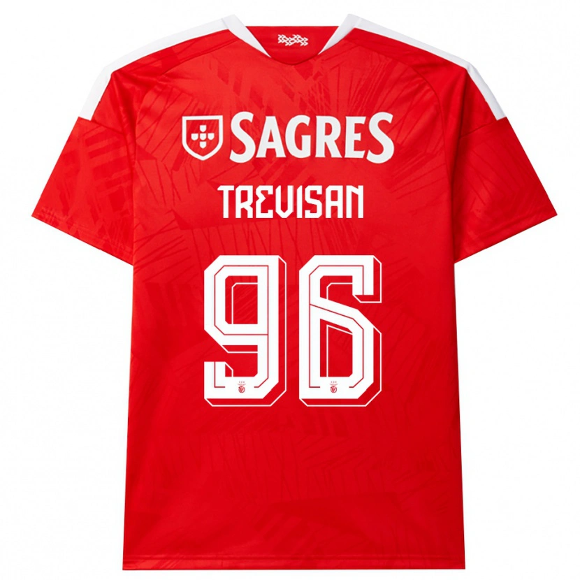 Danxen Kvinder Jelani Dumas #96 Rød Hvid Gul Hjemmebane Spillertrøjer 2026/27 Trøje T-Shirt