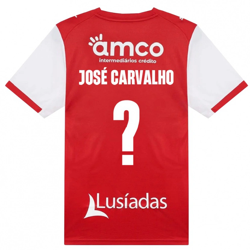 Danxen Kvinder José Carvalho #0 Hvid Rød Sort Hjemmebane Spillertrøjer 2026/27 Trøje T-Shirt