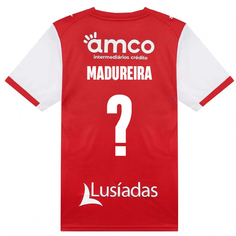 Danxen Kvinder João Madureira #0 Hvid Rød Sort Hjemmebane Spillertrøjer 2026/27 Trøje T-Shirt