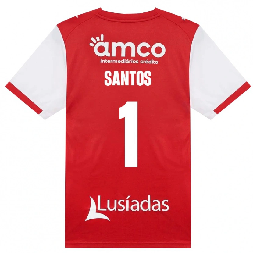 Danxen Kvinder Matheus Santos #1 Hvid Rød Sort Hjemmebane Spillertrøjer 2026/27 Trøje T-Shirt