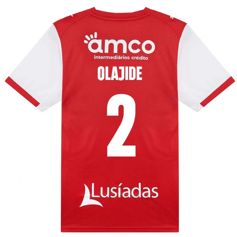 Danxen Kvinder Mustapha Olajide #2 Hvid Rød Sort Hjemmebane Spillertrøjer 2026/27 Trøje T-Shirt