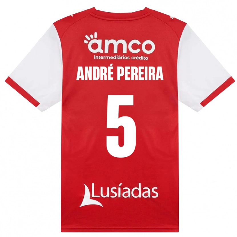 Danxen Kvinder João Pereira #5 Hvid Rød Sort Hjemmebane Spillertrøjer 2026/27 Trøje T-Shirt