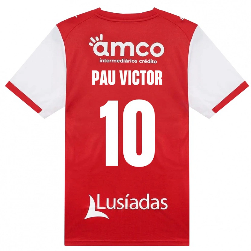 Danxen Kvinder Pau Víctor #10 Hvid Rød Sort Hjemmebane Spillertrøjer 2026/27 Trøje T-Shirt