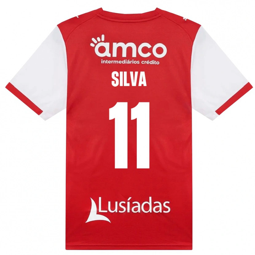 Danxen Kvinder Gabriel Silva #11 Hvid Rød Sort Hjemmebane Spillertrøjer 2026/27 Trøje T-Shirt