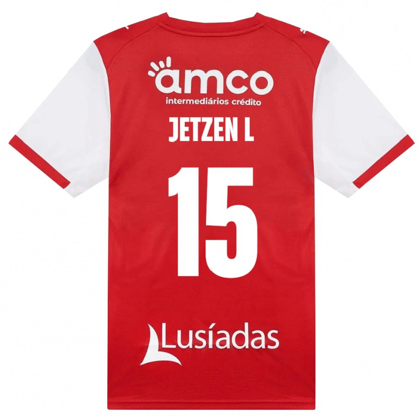 Danxen Kvinder Jetzen Lopes #15 Hvid Rød Sort Hjemmebane Spillertrøjer 2026/27 Trøje T-Shirt